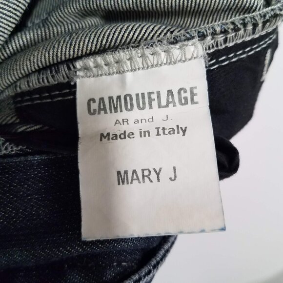 Camouflage AR and J Jeans Mary J Womens 29 | 43 Denim Made in Italy - Picture 10 of 12